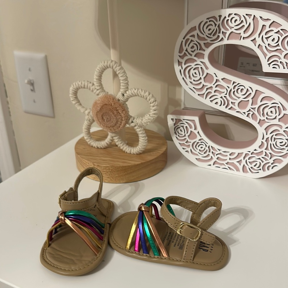 Strappy rainbow sandals